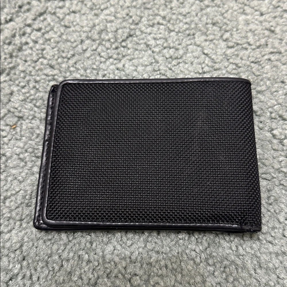 Tumi Alpha Double Billfold Wallet - Black Nylon / Leather - Picture 2 of 8